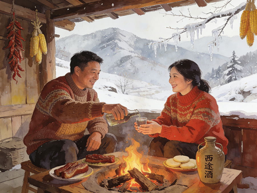 大雪至,冬意浓|一杯西途酒,暖尽岁暮清欢